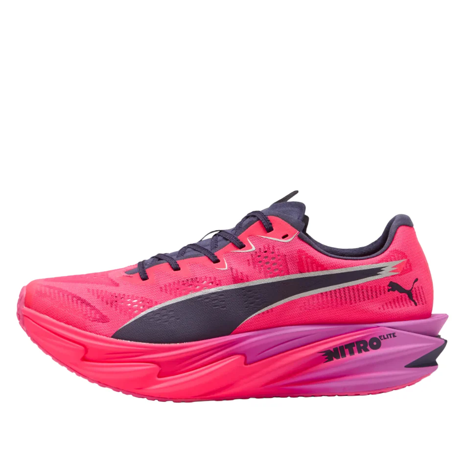 PUMA Women's Deviate NITRO Elite 4 HYROX Running Shoes in Pure Pink-Electric/Orchid-Deep Plum SS26 - Image 5