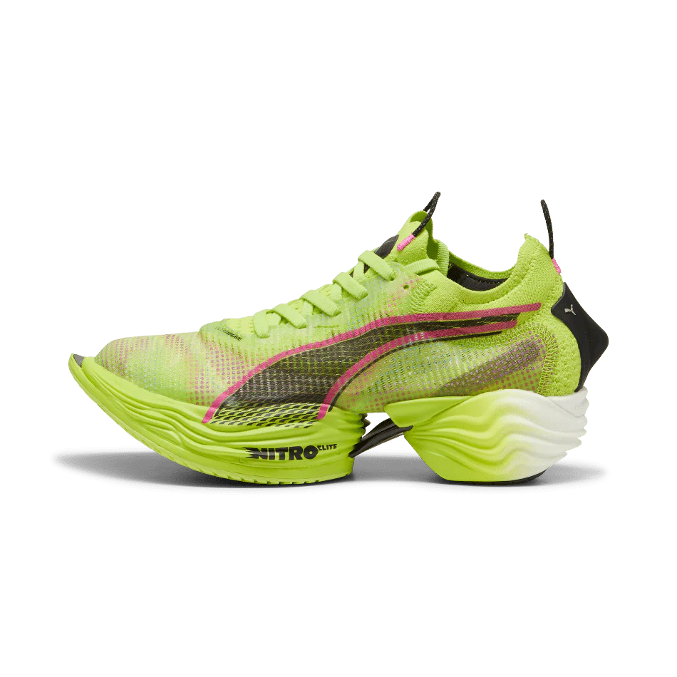 Puma FAST-R Nitro Elite 2 Psychedelic Rush  Women's  Running Shoes SS24 Lime Pow-Puma Black-Poison Pink - Image 4