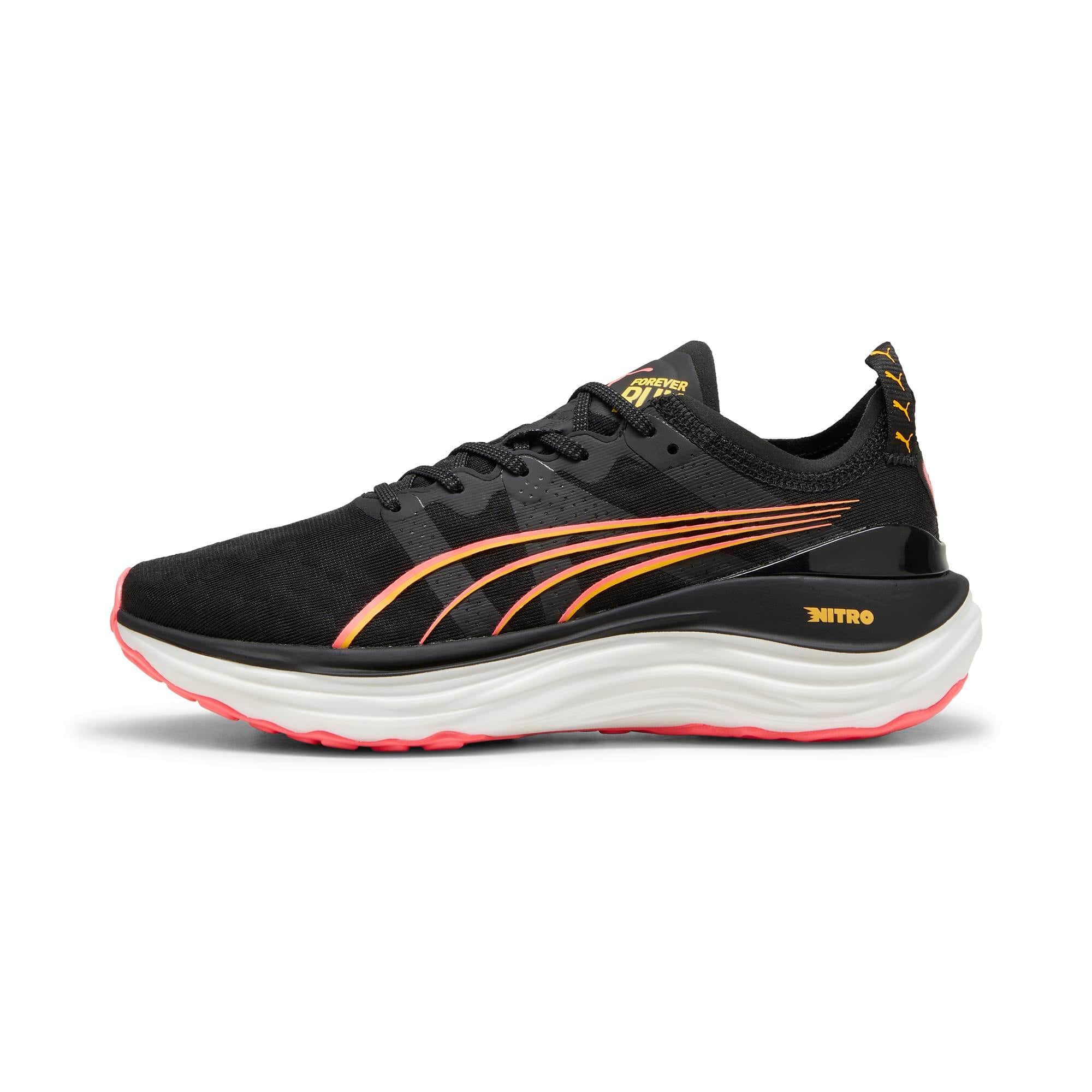 Puma Women's ForeverRun NITRO in Black-Sun Stream-Sunset Glow AW24 - Image 6