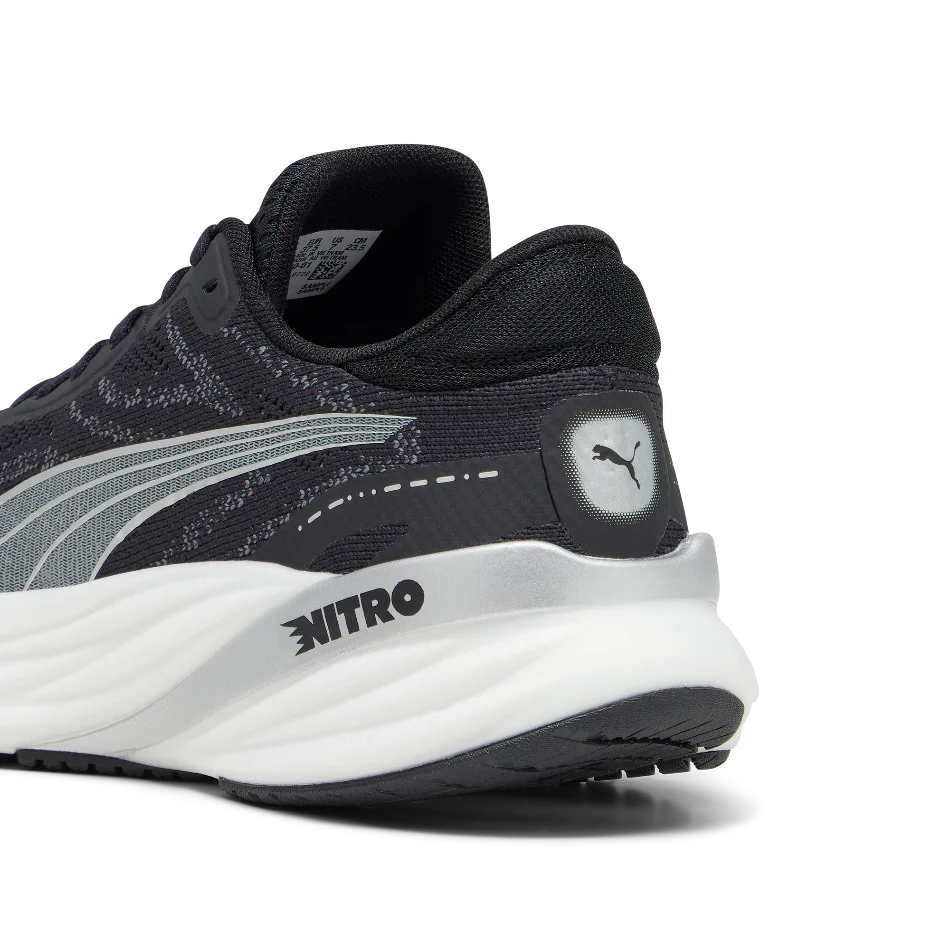 Puma Magnify Nitro 2 Women's Running Shoes in PUMA Black/White/Silver AW24 - Image 4