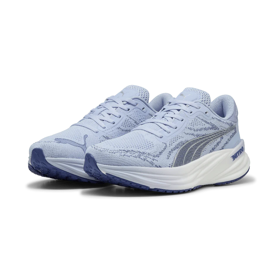 Puma Women's Magnify NITRO 2 Running Shoes in Cool Weather/Blue Crystal SS25 - Image 3