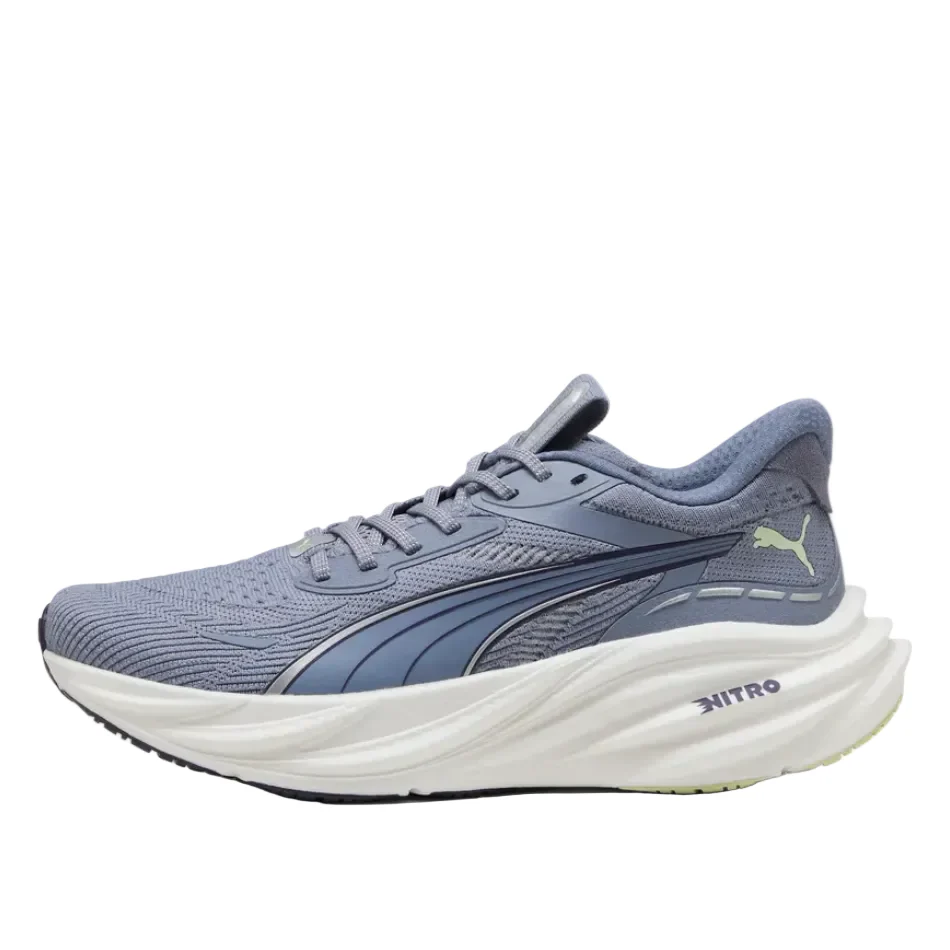PUMA Women's Magnify NITRO 3 Running Shoes in Gray Sky/Deep Plum/Vibrant Silver SS26 - Image 4