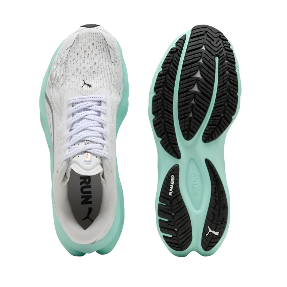 PUMA Women's Velocity NITRO 4 Running Shoes in PUMA White/Mint Melt AW25 - Image 2
