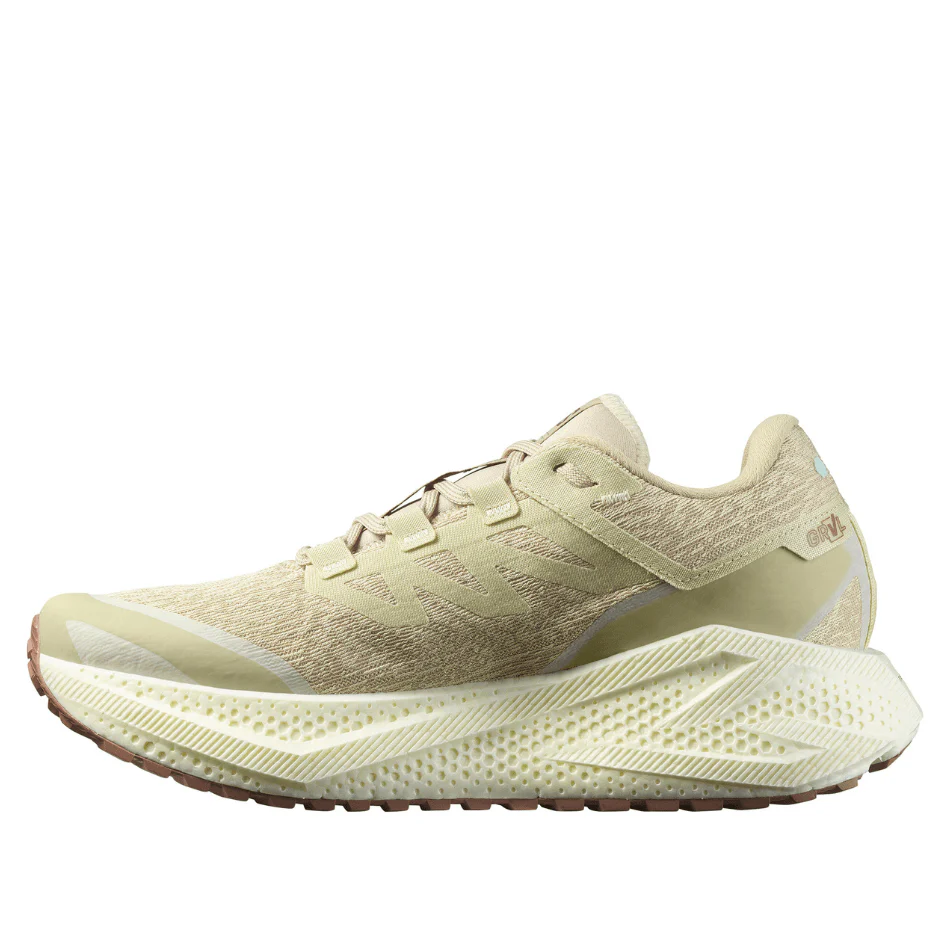 Salomon Men's Aeroglide 3 GRVL Running Shoes in Green Haze/Vanilla Ice/Russet SS25 - Image 5