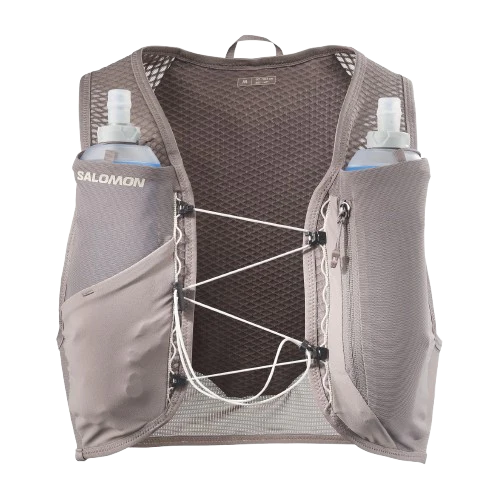 Salomon Unisex GRVL Skin 4 Running Vest in Iron/Silver Cloud SS26