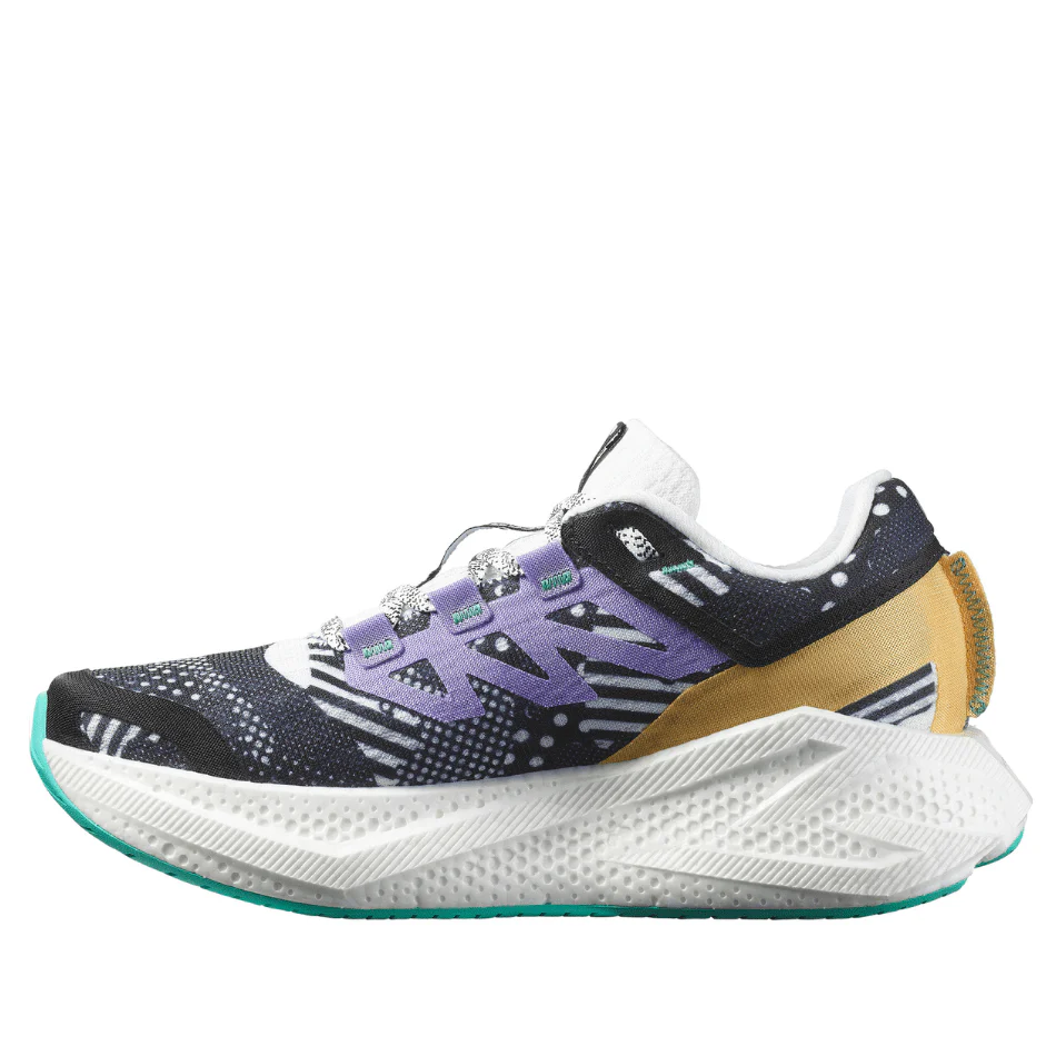 Salomon Women's Aeroglide 3 Proto Pack Running Shoes in White/Black/Waterfall SS25 - Image 4