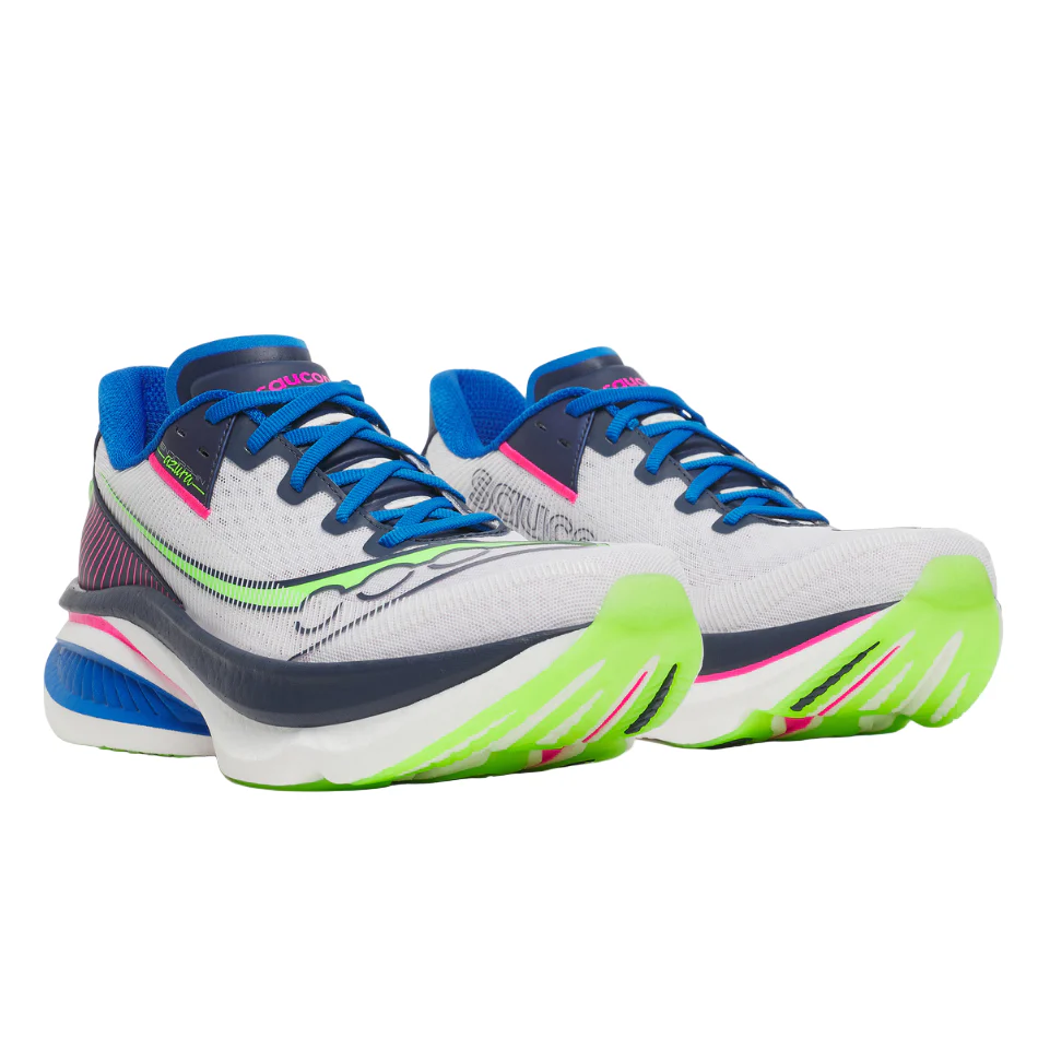 Saucony Men's Endorphin Azura Running Shoes in White/Navy SS26 - Image 2