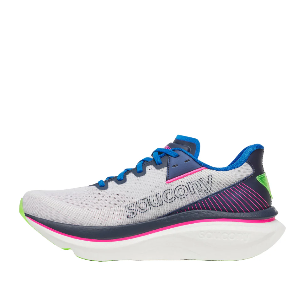 Saucony Men's Endorphin Azura Running Shoes in White/Navy SS26 - Image 6