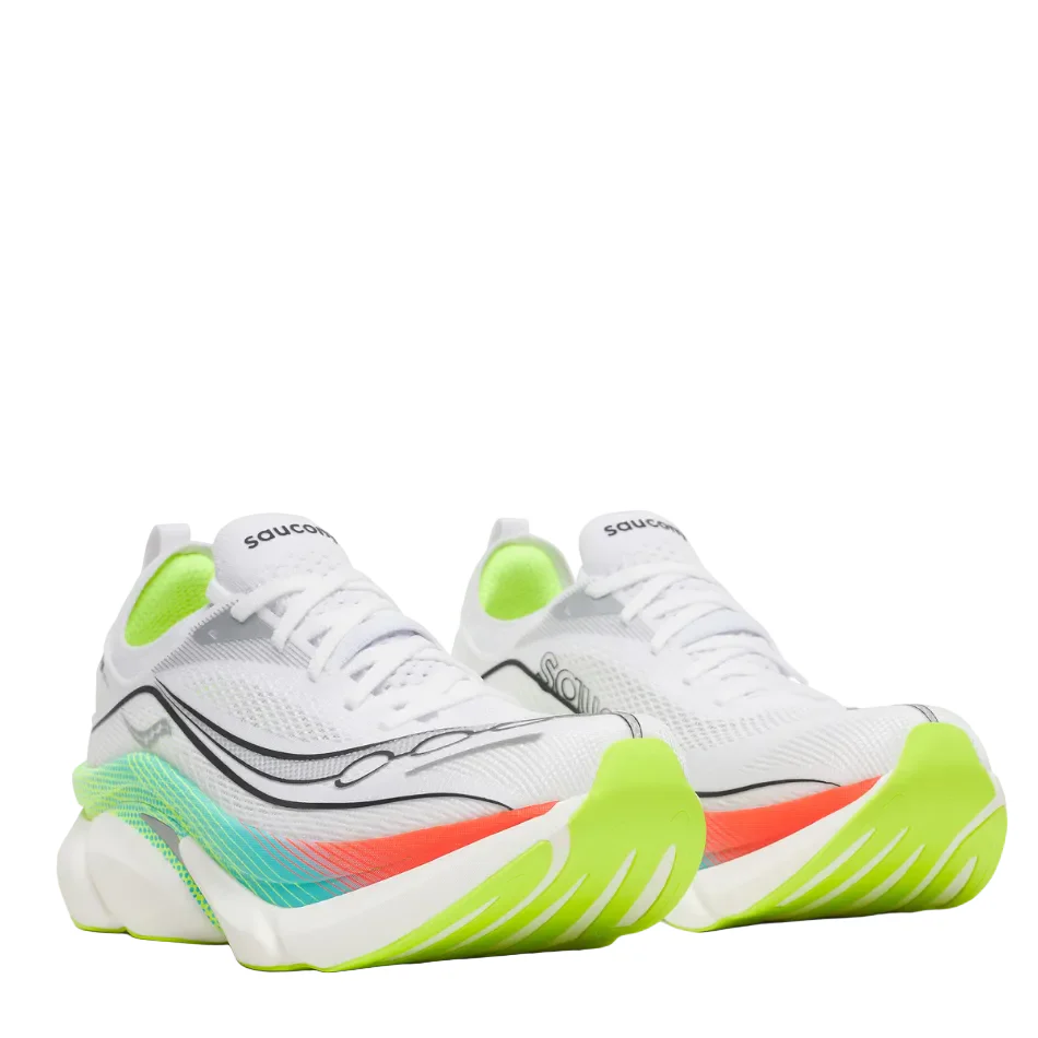 Saucony Unisex Endorphin Elite 3 Running Shoes in White/Multi AW26 - Image 4