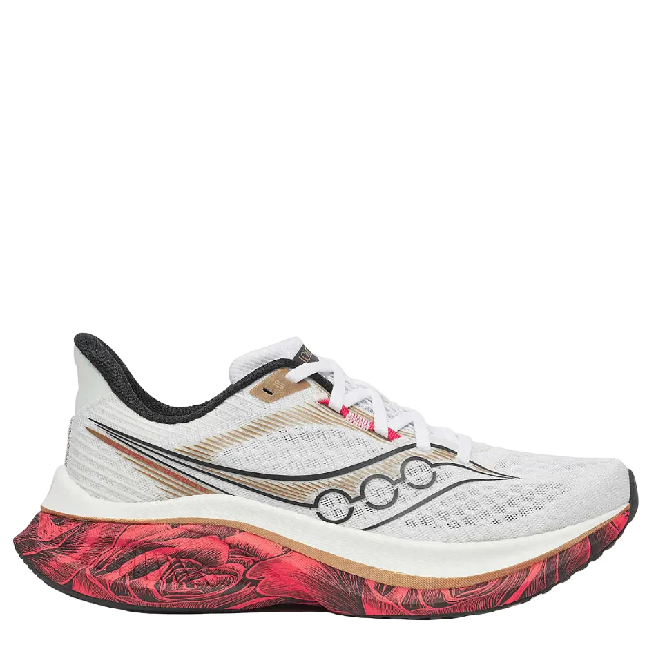 Saucony Women's London Endorphin Speed 5 Running Shoes in White/Black SS26