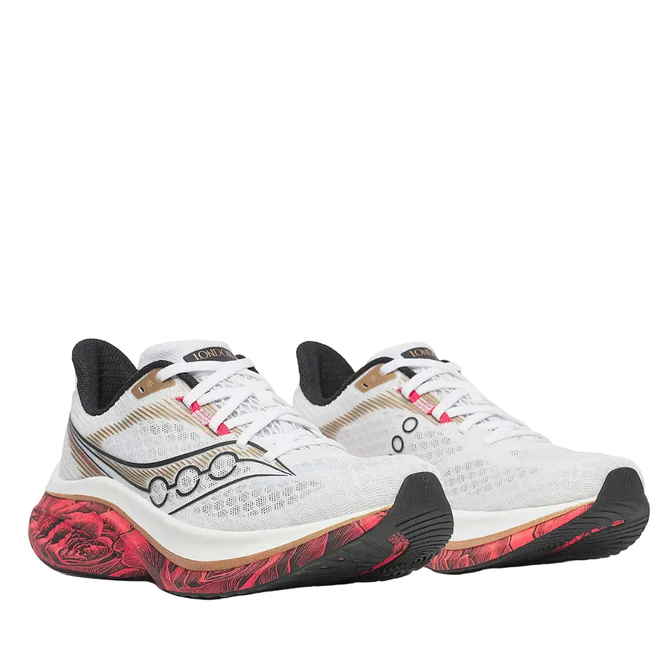 Saucony Women's London Endorphin Speed 5 Running Shoes in White/Black SS26 - Image 5