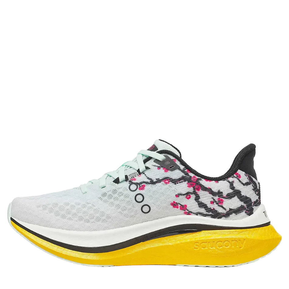 Saucony Women's Tokyo Endorphin Speed 5 Running Shoes in White/Fleur SS26 - Image 6