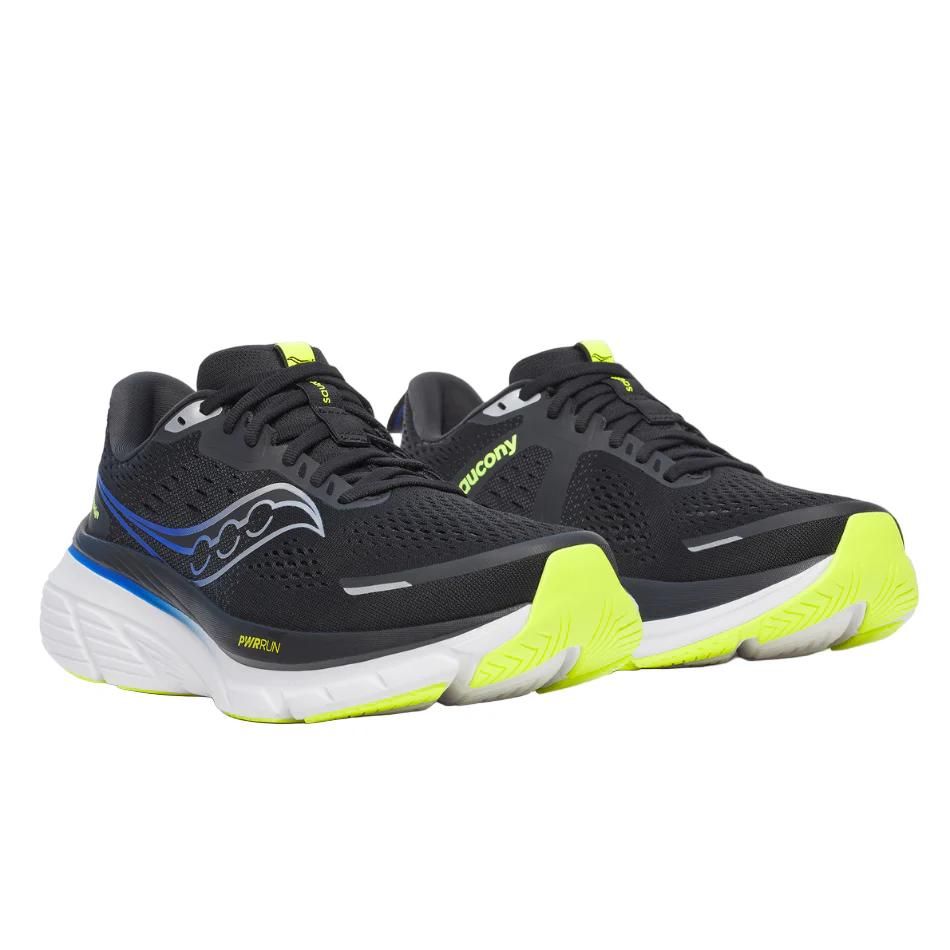 Saucony Men's Guide 18 Running Shoes in Black/Lapis AW25 - Image 3
