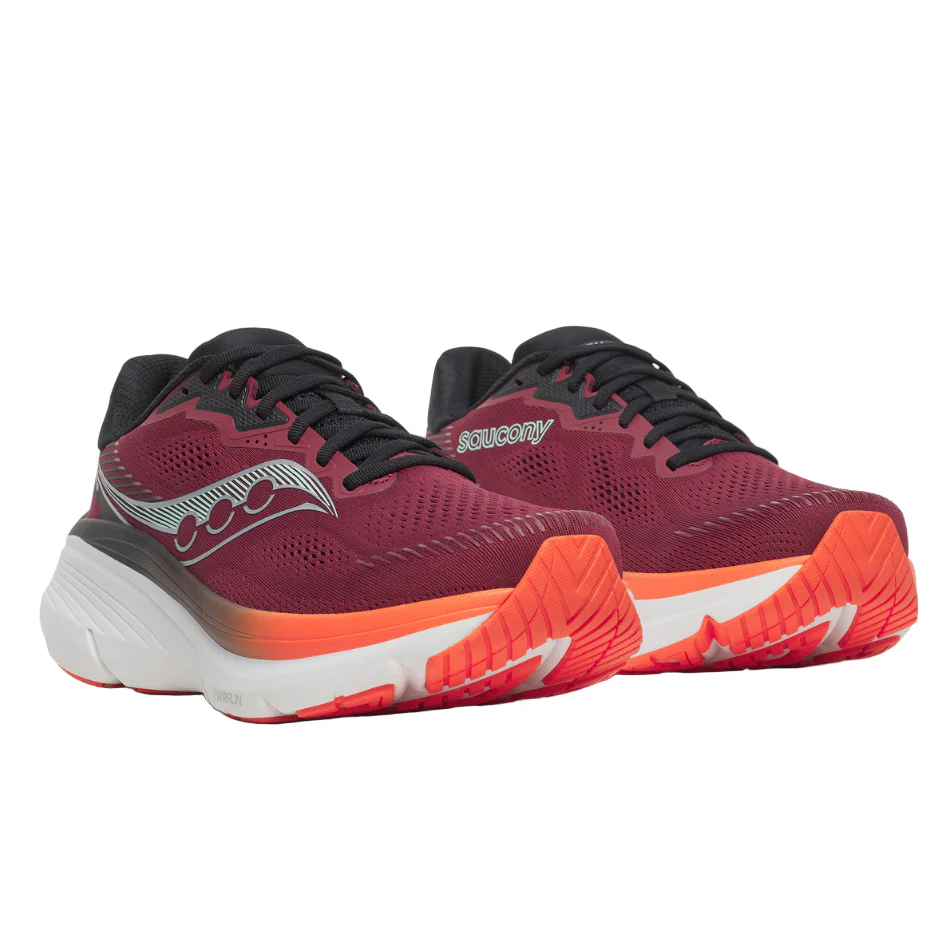 Saucony Men's Guide 19 Running Shoes in Crimson/Fire SS26 - Image 2