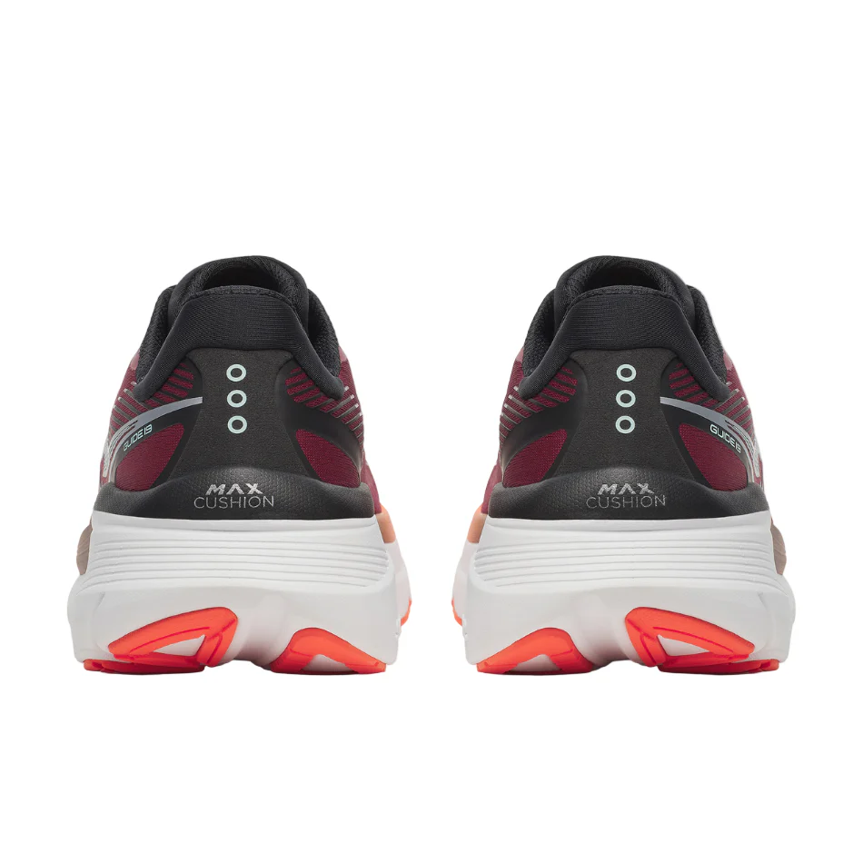 Saucony Men's Guide 19 Running Shoes in Crimson/Fire SS26 - Image 4