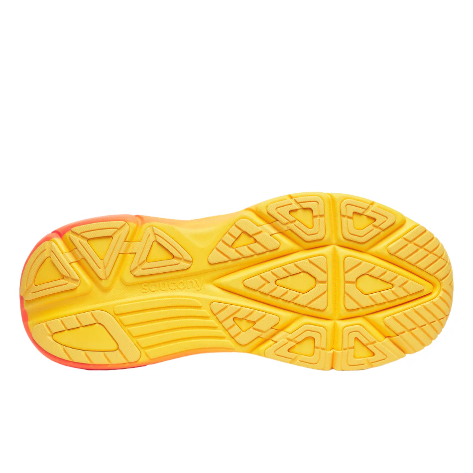 Saucony Men's Guide 19 Running Shoes in Ivory/Fire SS26 - Image 5