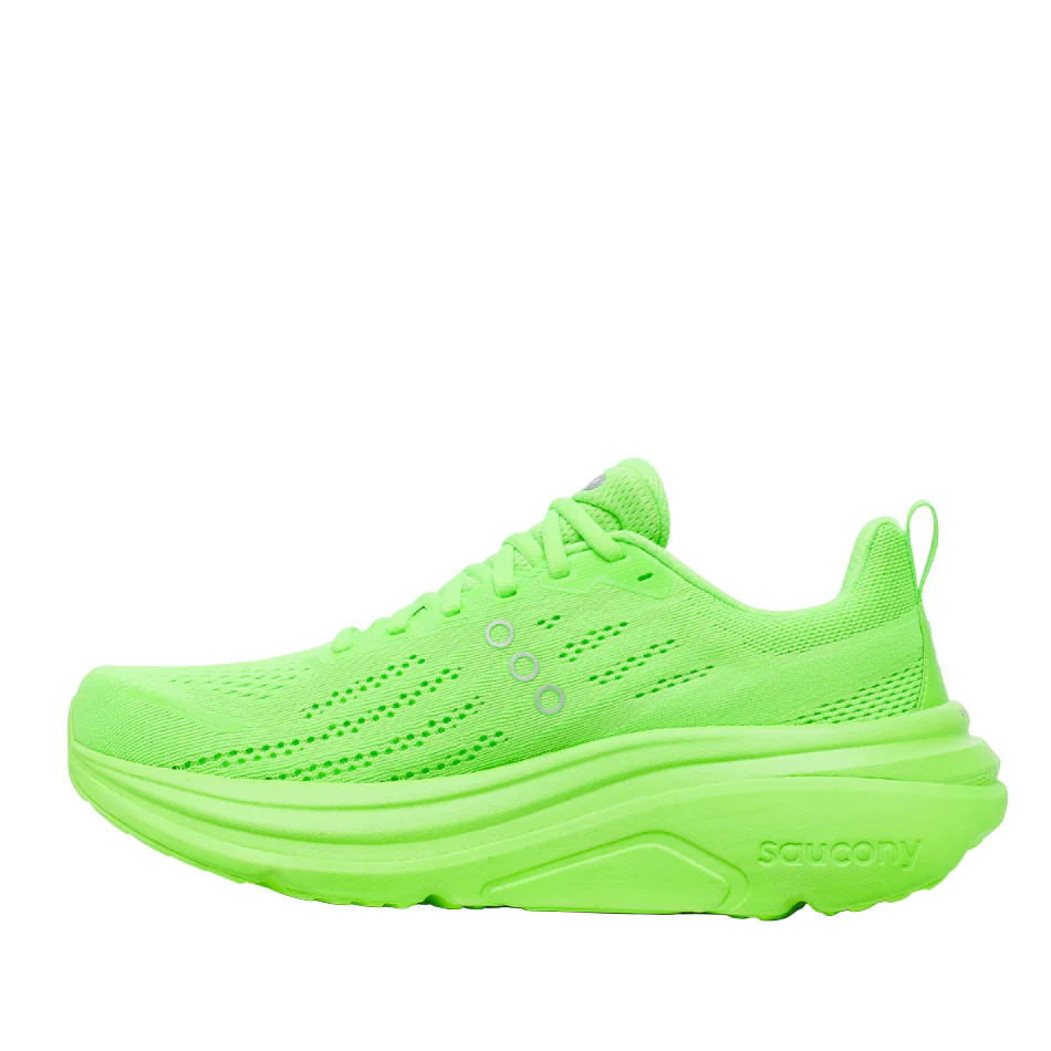 Saucony Men's Hurricane 25 Running Shoes in Silver/Slime SS26 - Image 6