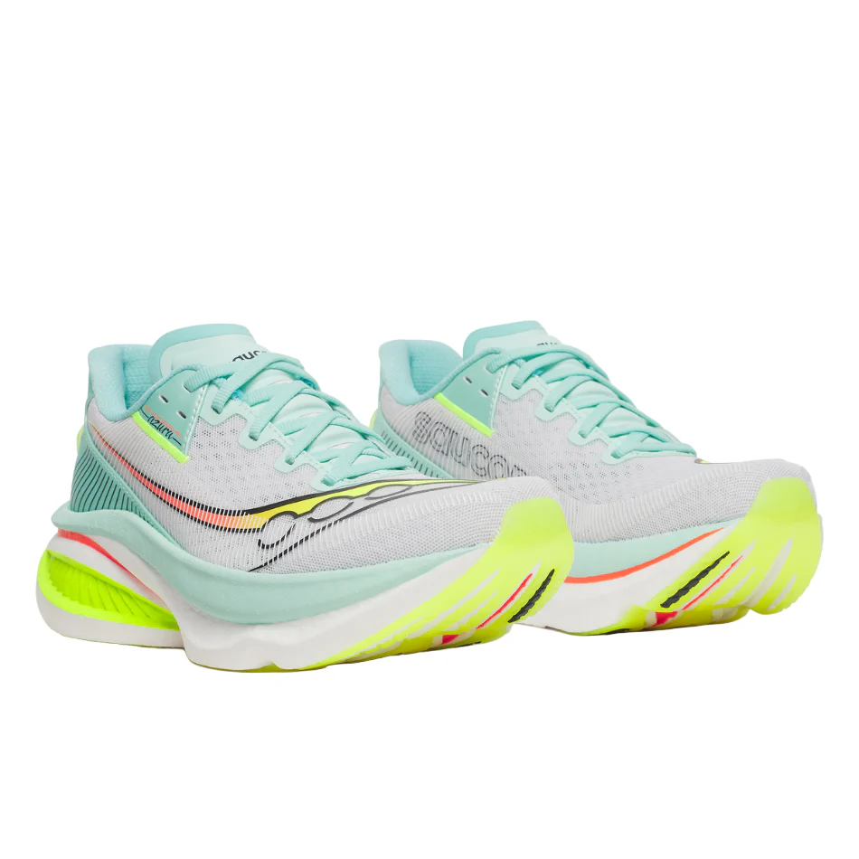 Saucony Women's Endorphin Azura Running Shoes in White/Splash SS26 - Image 4