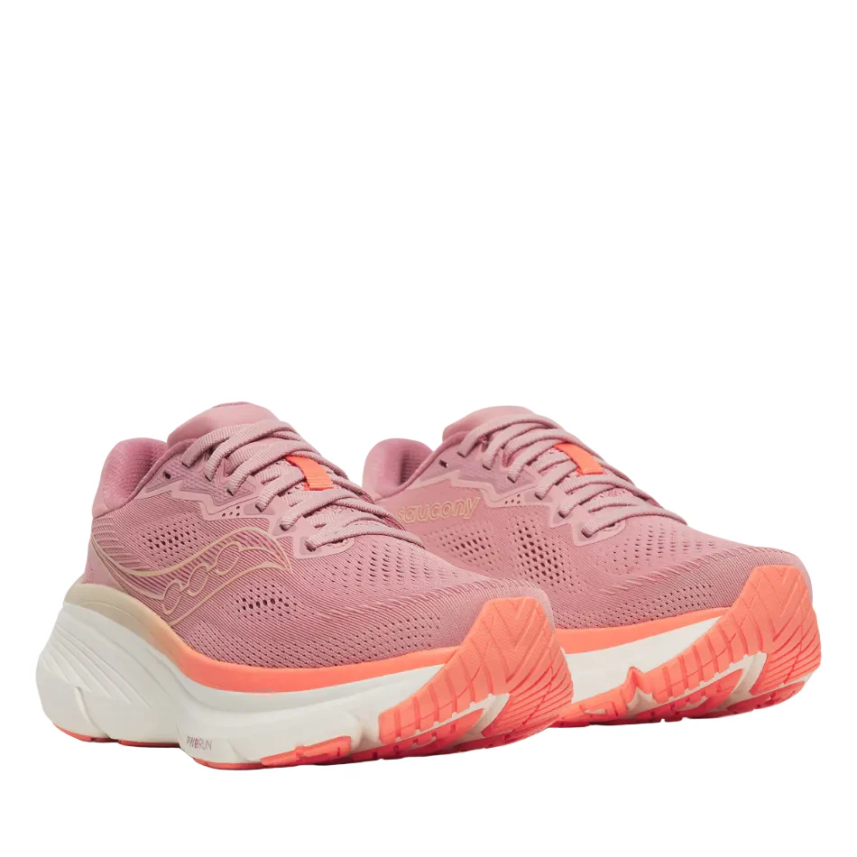 Saucony Women's Guide 19 Running Shoes in Mauve/Salmon SS26 - Image 2
