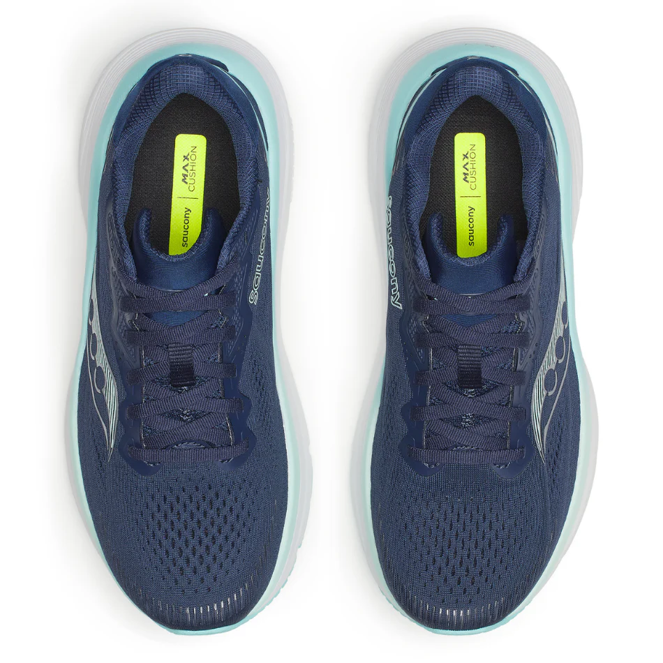 Saucony Women's Guide 19 Running Shoes in Navy/Aqua SS26 - Image 2