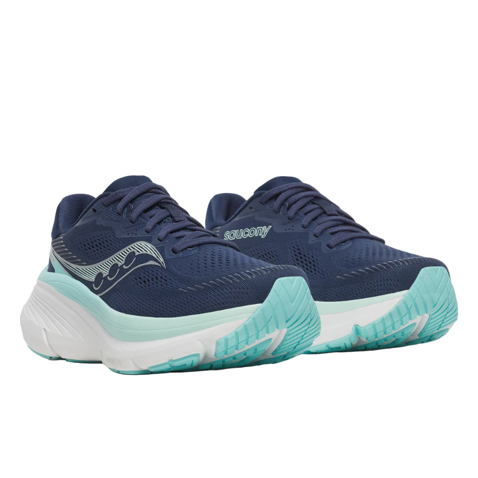 Saucony Women's Guide 19 Running Shoes in Navy/Aqua SS26 - Image 4