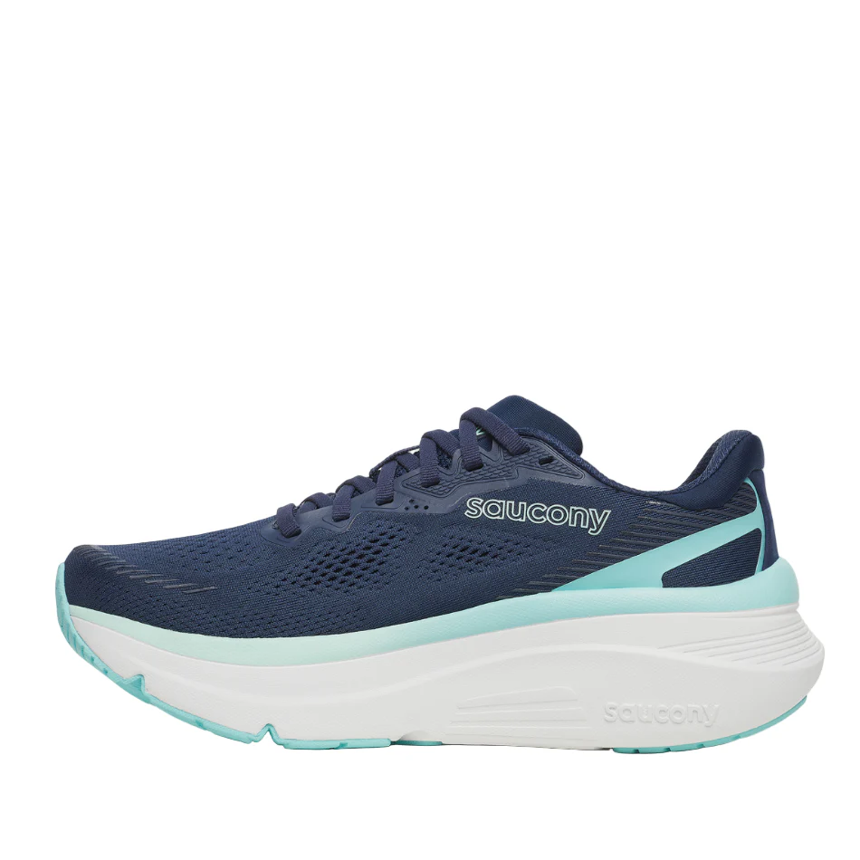 Saucony Women's Guide 19 Running Shoes in Navy/Aqua SS26 - Image 6