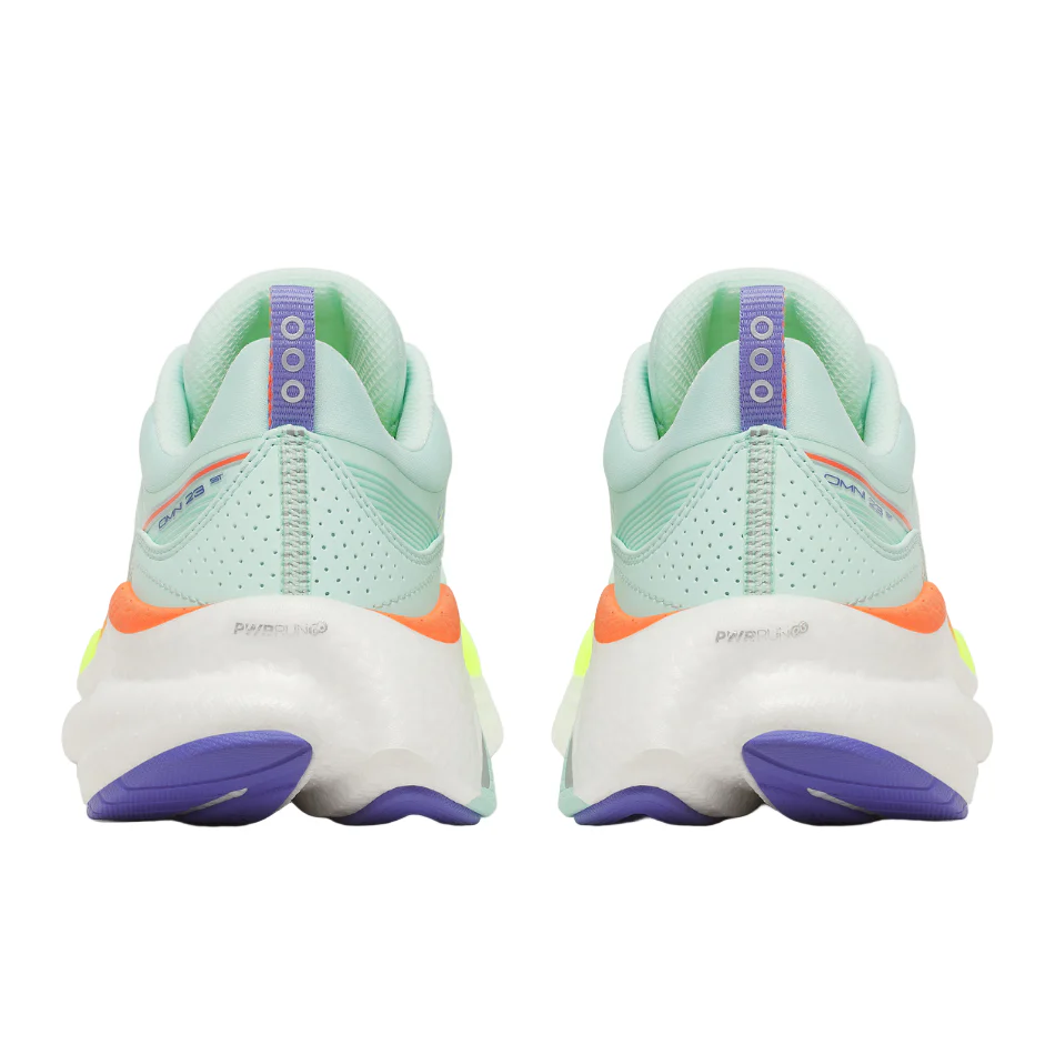 Saucony Women's Omni ST 23 Running Shoes in Aqua/Citron SS26 - Image 3