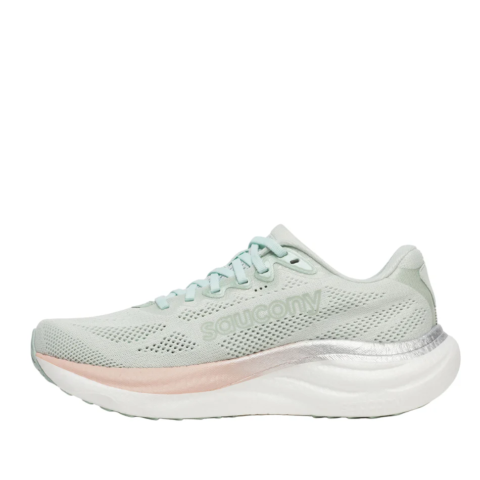 Saucony Women's Ride 19 Running Shoes in Mist/Cameo SS26 - Image 6
