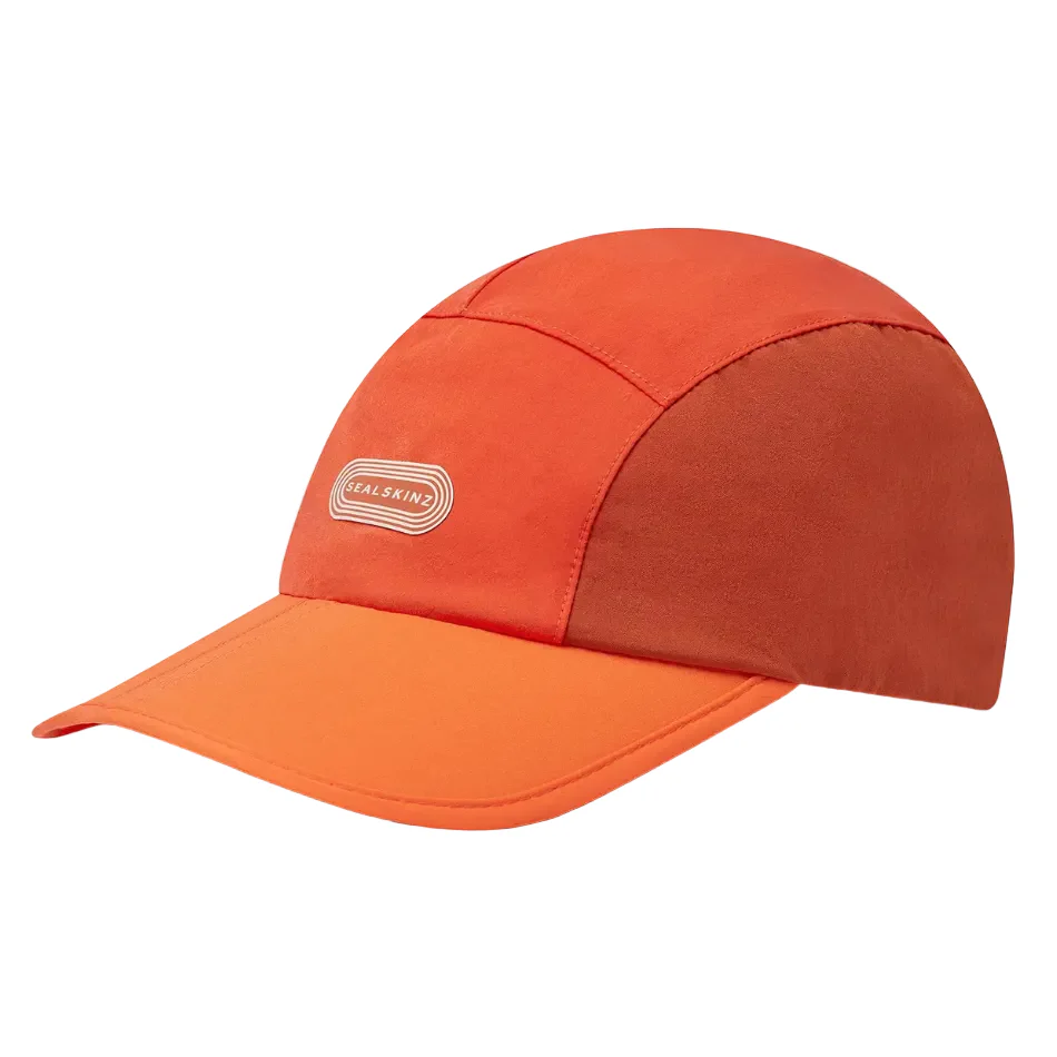 Sealskinz Unisex Runham Ultra Lightweight Quick Dry Foldable Running Cap in Orange SS26 - Image 2