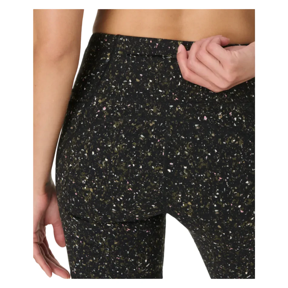 Sweaty Betty Power 6" Biker Shorts in Green Ditsy/Terrain Print SS26 - Image 5