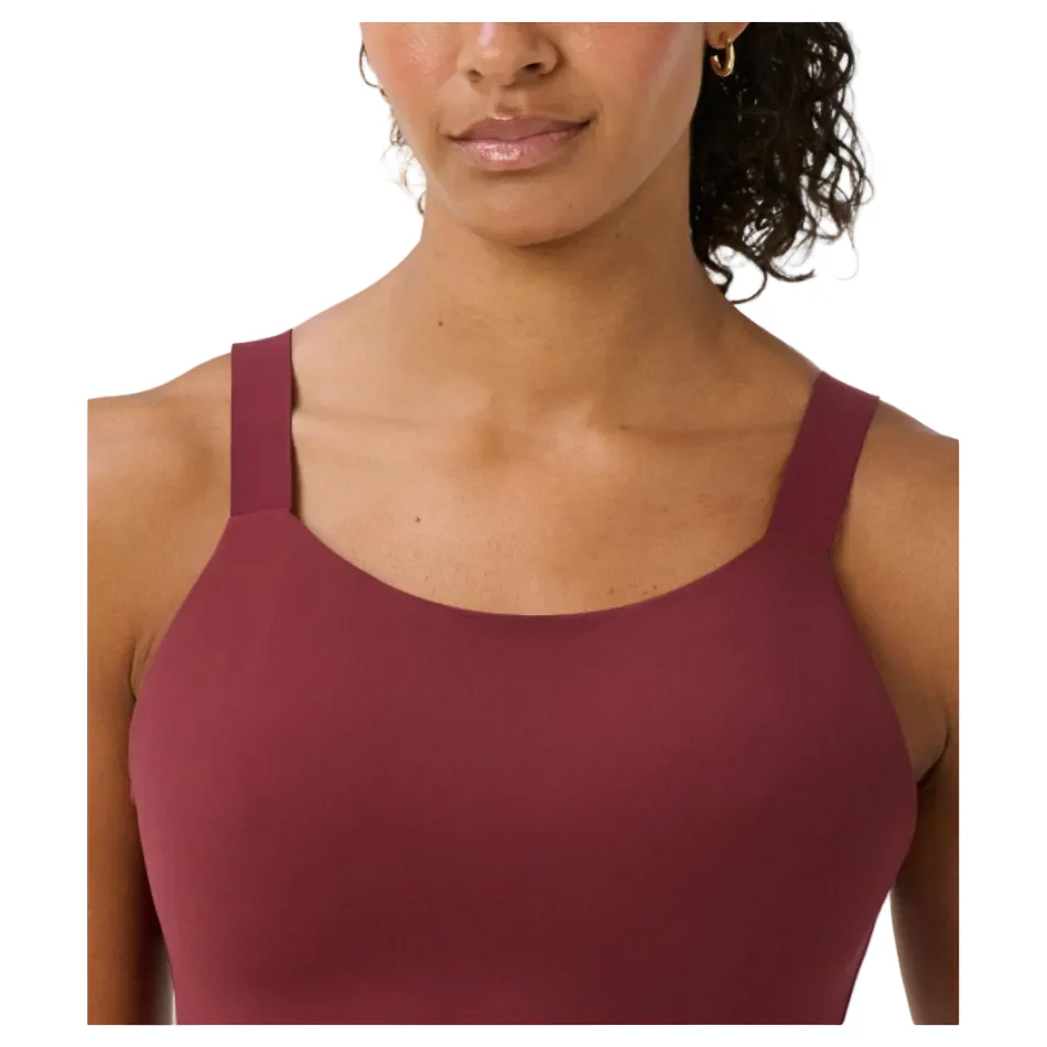 Sweaty Betty Runners High Sports Bra in Merlot Red AW26 - Image 4