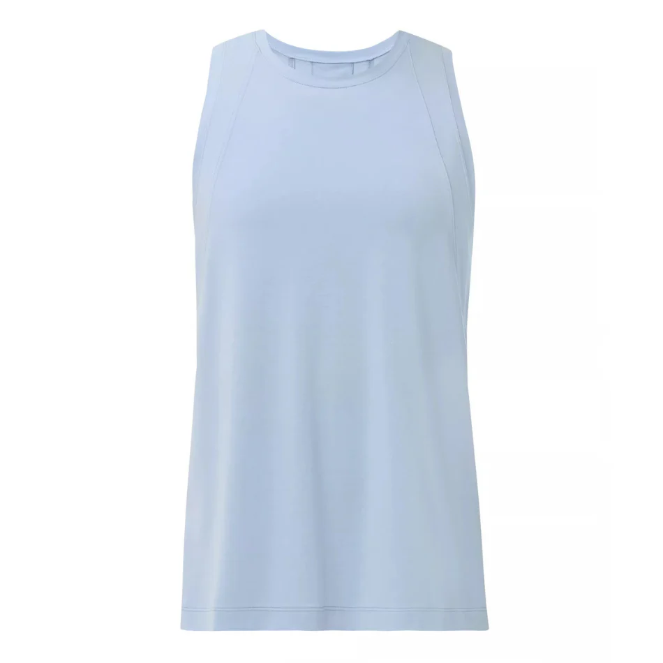 Sweaty Betty Soft Flow Studio Longline Tank in Laguna Blue AW26