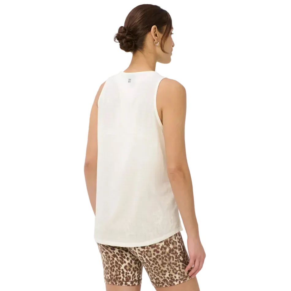 Sweaty Betty Ultimate Train Perforated Vest in Dove White AW26 - Image 3