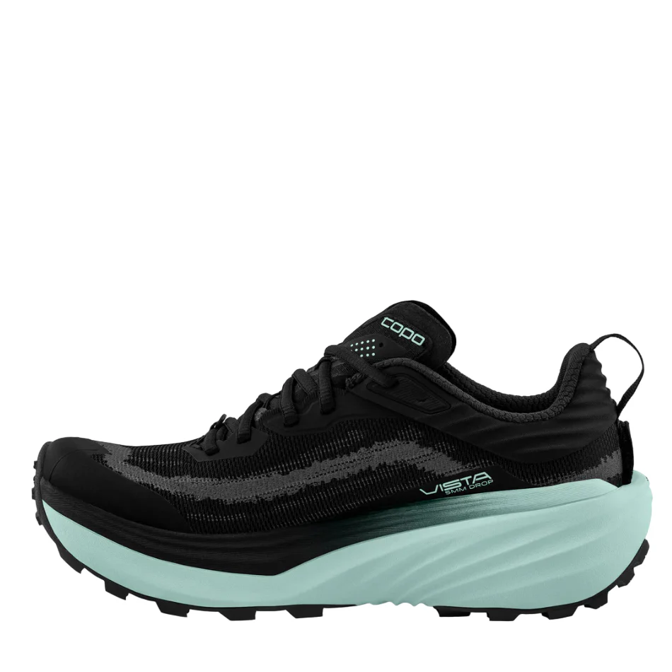 Topo Women's Vista Running Shoes in Black/Mint AW25 - Image 4